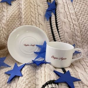 Taylor Swift “Begin Again” Teacup & Saucer Set
